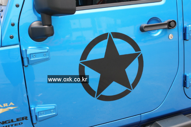 별 스티커(데칼) - Jeep전차종